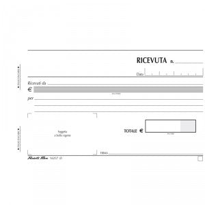 FG039 Ricevute Generiche in Duplice Copia - Data Ufficio (50/50 fogli)