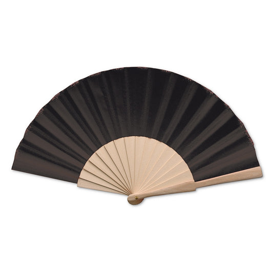 GI001 Ventaglio in Legno e Poliestere (min. 50 pz)