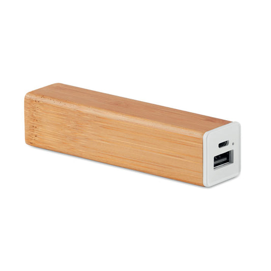GMD004 Power Bank in Bamboo 2200 mAh (min. 50 pezzi)